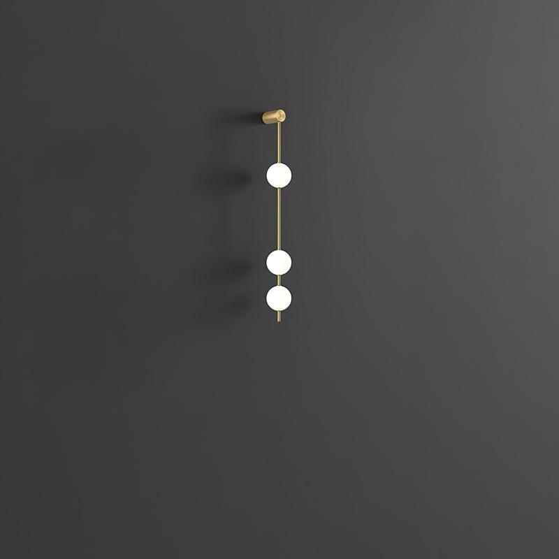 Vertikale Glaswandleuchte mit Messing – Designbeleuchtung für Flur & Eingangsbereich | Sansoti