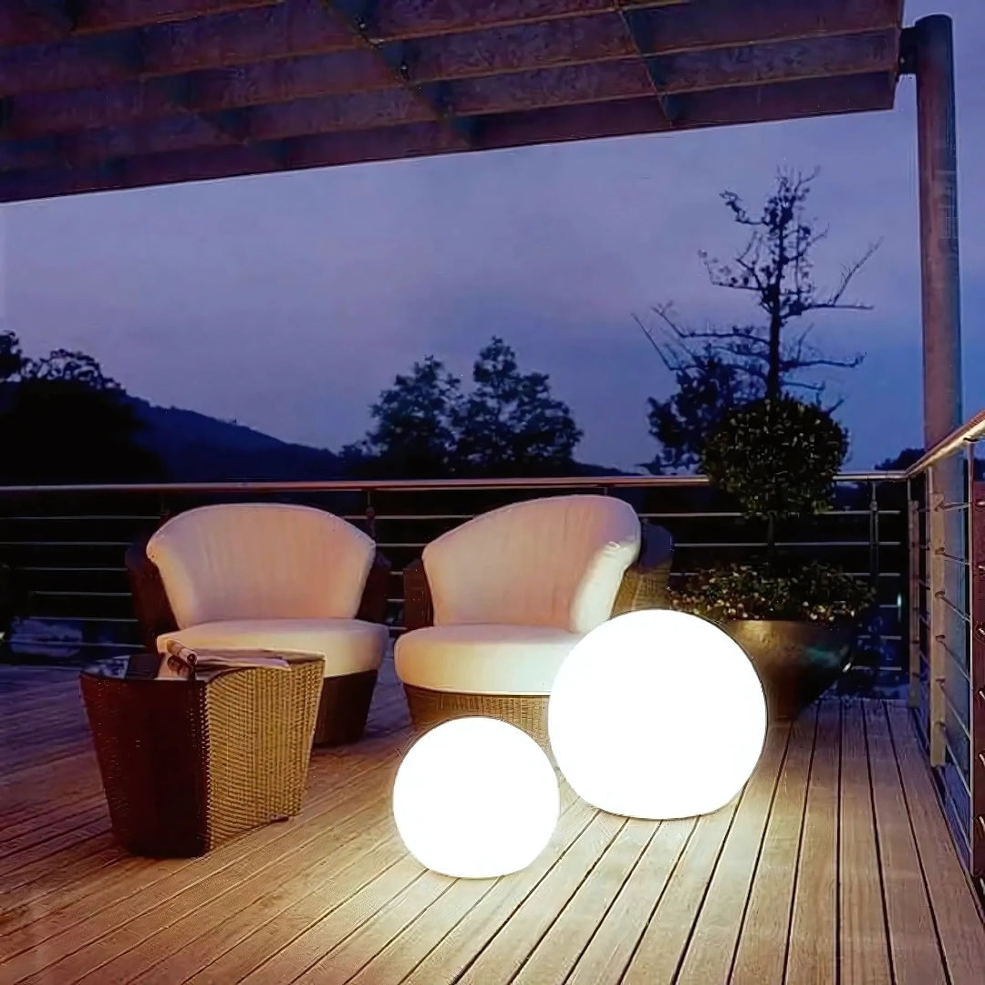Decorative Ball Lamp with Remote Control XS S M L XL Waterproof IP65 Ambient Lighting Garden and Indoor LED Lamp USB Rechargeable | Sansoti