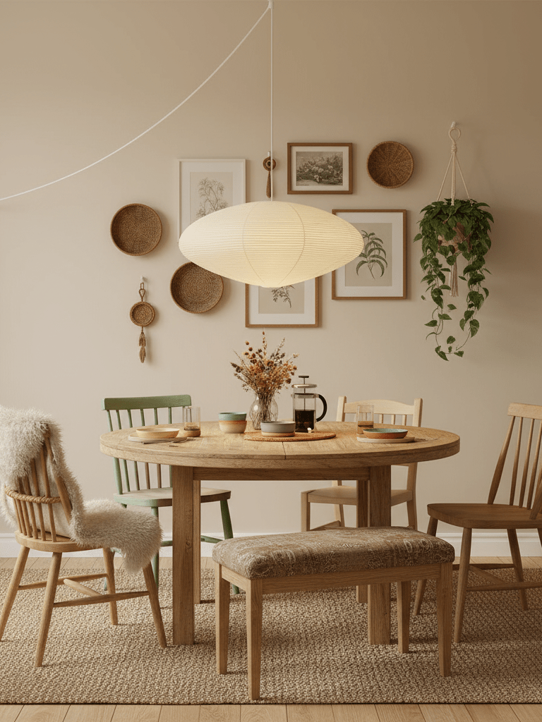 Handgefertigte Washi-Papier-Hängeleuchte – japanisches Design mit E26/E27-Fassung – sanfte Beleuchtung für Wohnzimmer, Schlafzimmer und Esszimmer – inklusive Montagehaken | Sansoti