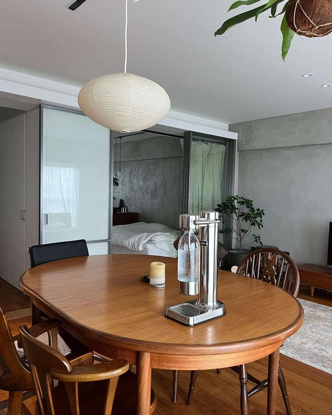 Handgefertigte Washi-Papier-Hängeleuchte – japanisches Design mit E26/E27-Fassung – sanfte Beleuchtung für Wohnzimmer, Schlafzimmer und Esszimmer – inklusive Montagehaken | Sansoti