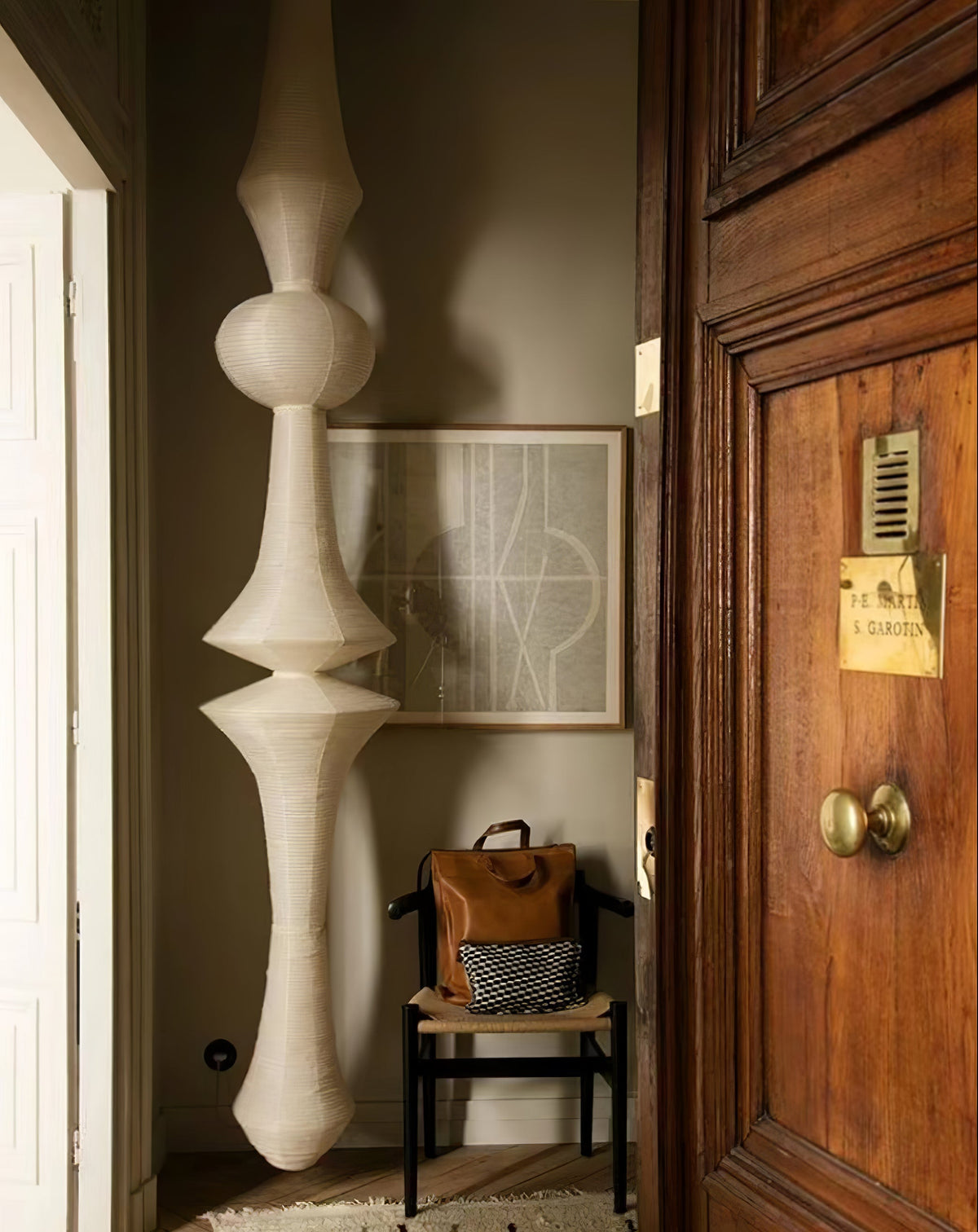 Japanse Hangende Papieren Lamp Zeven Formaten E26/E27 ø33-ø43cm 150-460cm Hoogte Mulberry Washi Moerasschors Translucide Kap Met Handgemaakt Karakter | Sansoti