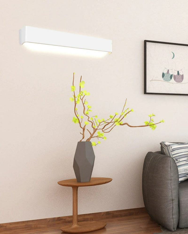 Kinkiet LED góra-dół, oświetlenie z aluminium i akrylu, nastrojowa lampa do salonu, sypialni i korytarza, nowoczesne wnętrze | Sansoti