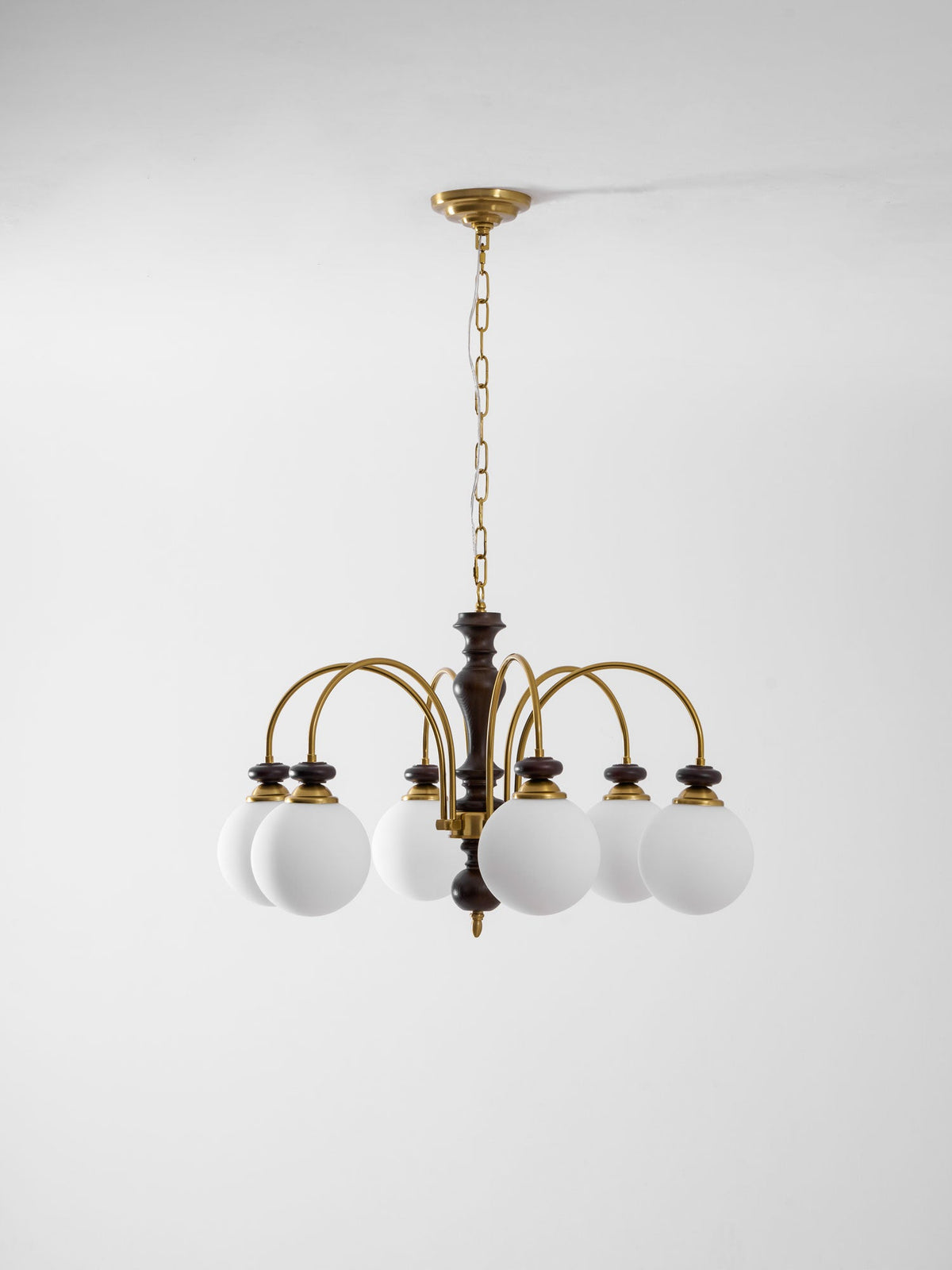 Suspension industrielle 8 bras couleur noyer or salon salle à manger lampe araignée vintage lampe pendante plafonnier réglable | Sansoti