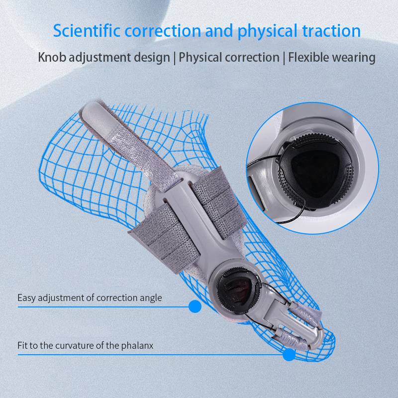 Toe Corrector with Adjustable Pressure for Hallux Valgus Treatment During the Day and at Night Comfortable Orthopedic | Sansoti
