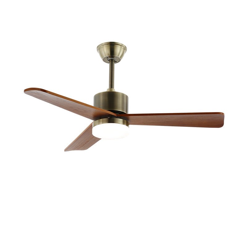 Deckenventilator mit Beleuchtung – Minimalistischer Ventilator in Silber und Holz – 6 Geschwindigkeiten – Fernbedienung – 106/132 cm – LED 35W – Deckenleuchte mit Ventilationsfunktion | Sansoti