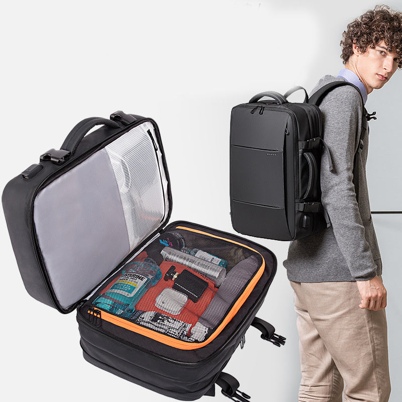 Business Casual Backpack Black Blue Green Grey Pink | Versatile Daypack for Work Travel Laptop School | Premium Waterproof Polyester Travel Backpack 15 inch Laptop Compartment | Ergonomic Padded Shoulder Straps | Sansoti