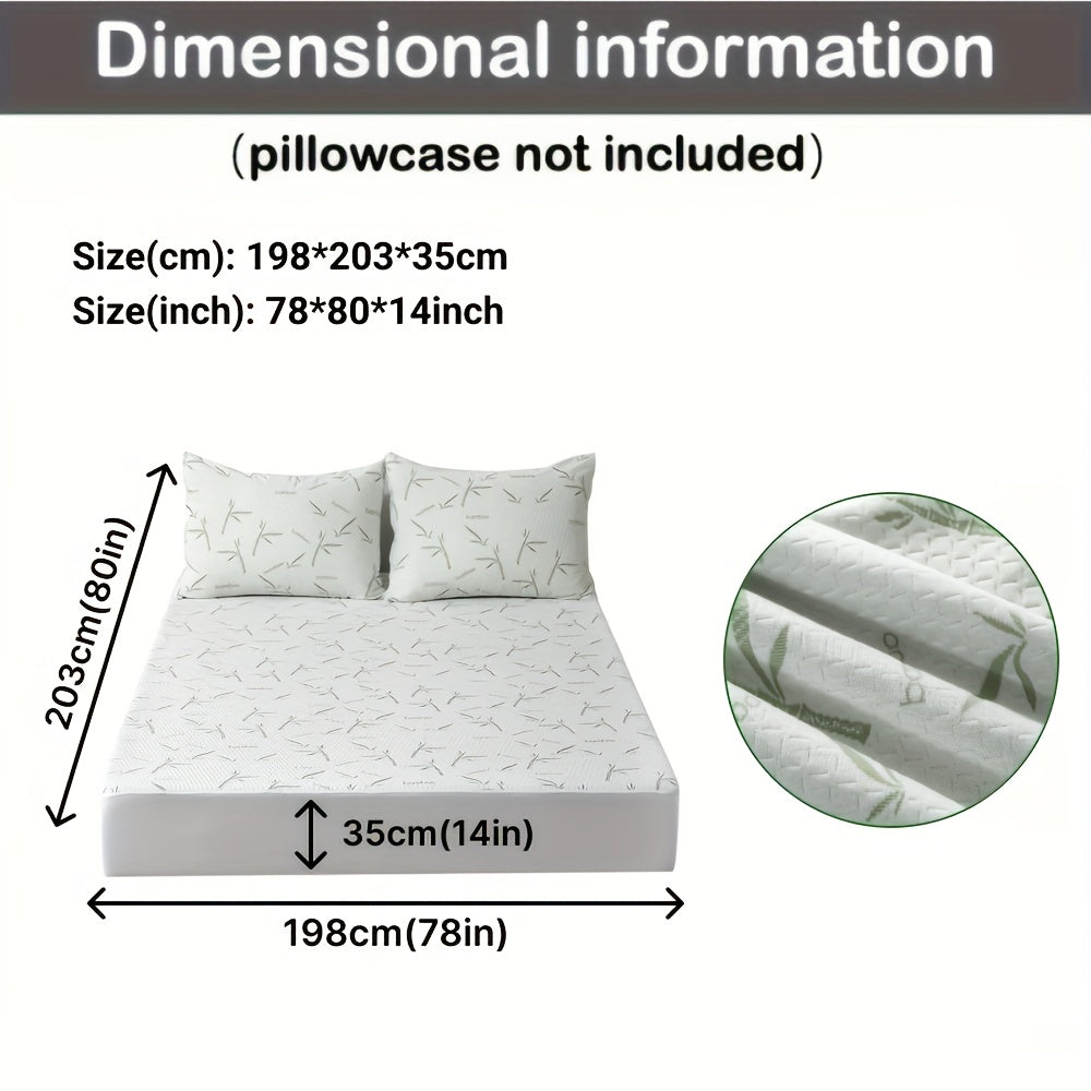 Mattress Protector Bamboo Breathable Cooling Various Mattresses Sleep Comfort Bed Protector Fitted Sheet Ventilated | Sansoti