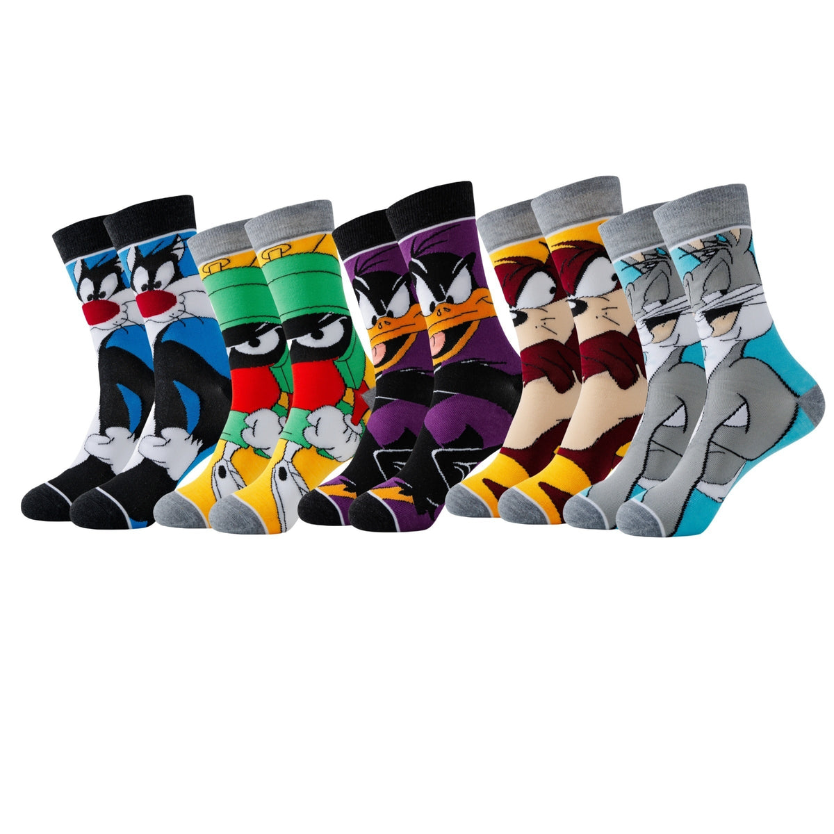 Socks Set of 20 Pairs Cotton Blend Breathable Elastic Unisex Everyday Comfort Colorful Design Feet | Sansoti