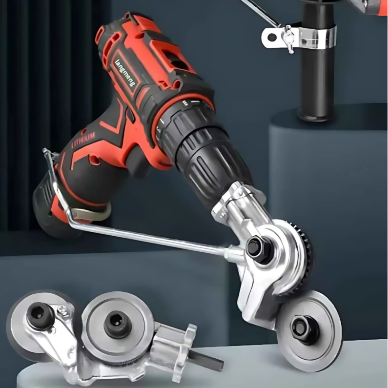 Metal Cutting Attachment for Drill Aluminum Sheet Metalworking Precision DIY Workshop Tool | Sansoti