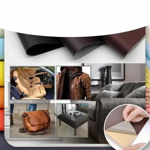 Kit de réparation du cuir autocollant 50x138 cm, résistant à l’eau, pour meubles, voitures, sacs, canapés, chaises et intérieur | Sansoti