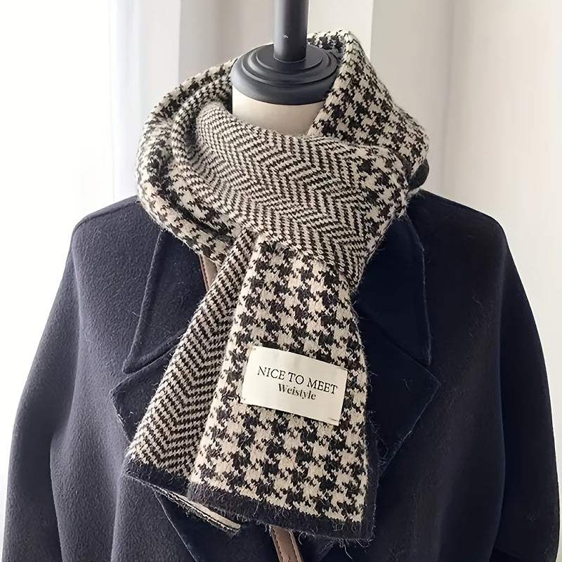 Zijden Shawl Fijngeweven Elegant Accessoire Zwart Beige Formeel Casual Stijlvol Luxe Textiel Dames Omslagdoek | Sansoti