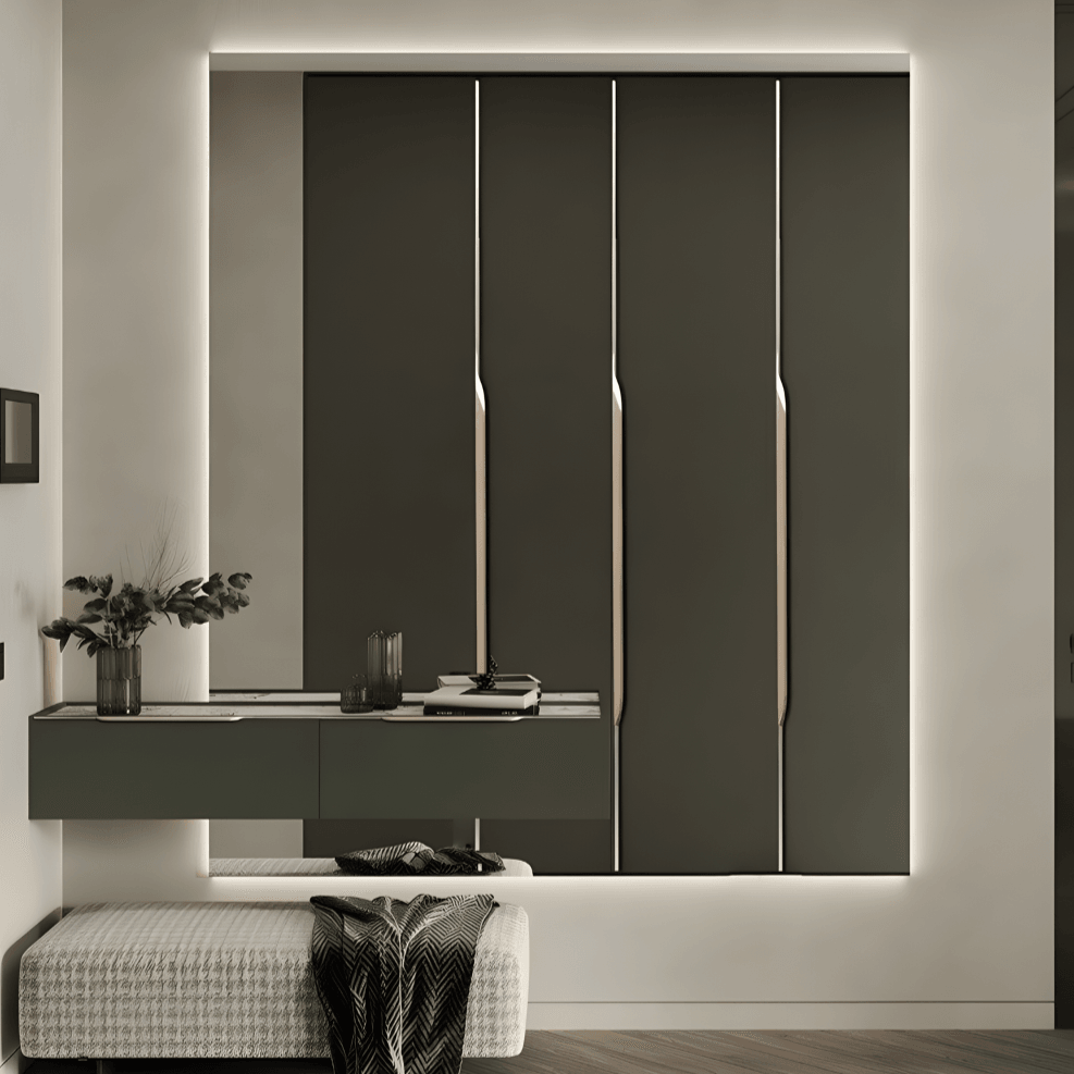 Handleless Kitchen Profile Handle Aluminum 30-250 cm Matte Black Gold Bronze | Sansoti