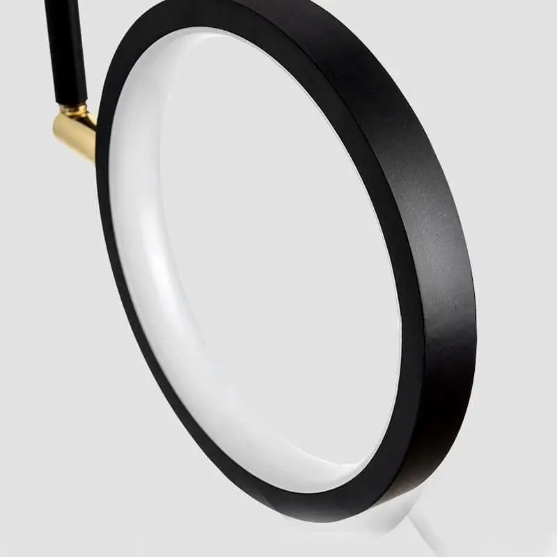 Aplique de pared escandinavo de aluminio negro, 48cm, LED regulable, diseño moderno | Sansoti