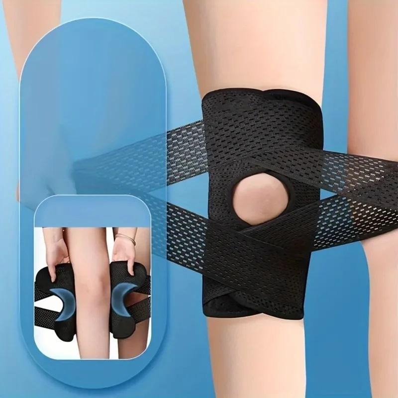 Verstelbare Kniebandage met Compressie voor Sport Training Hardlopen en Dagelijks Gebruik Ondersteunend | Sansoti