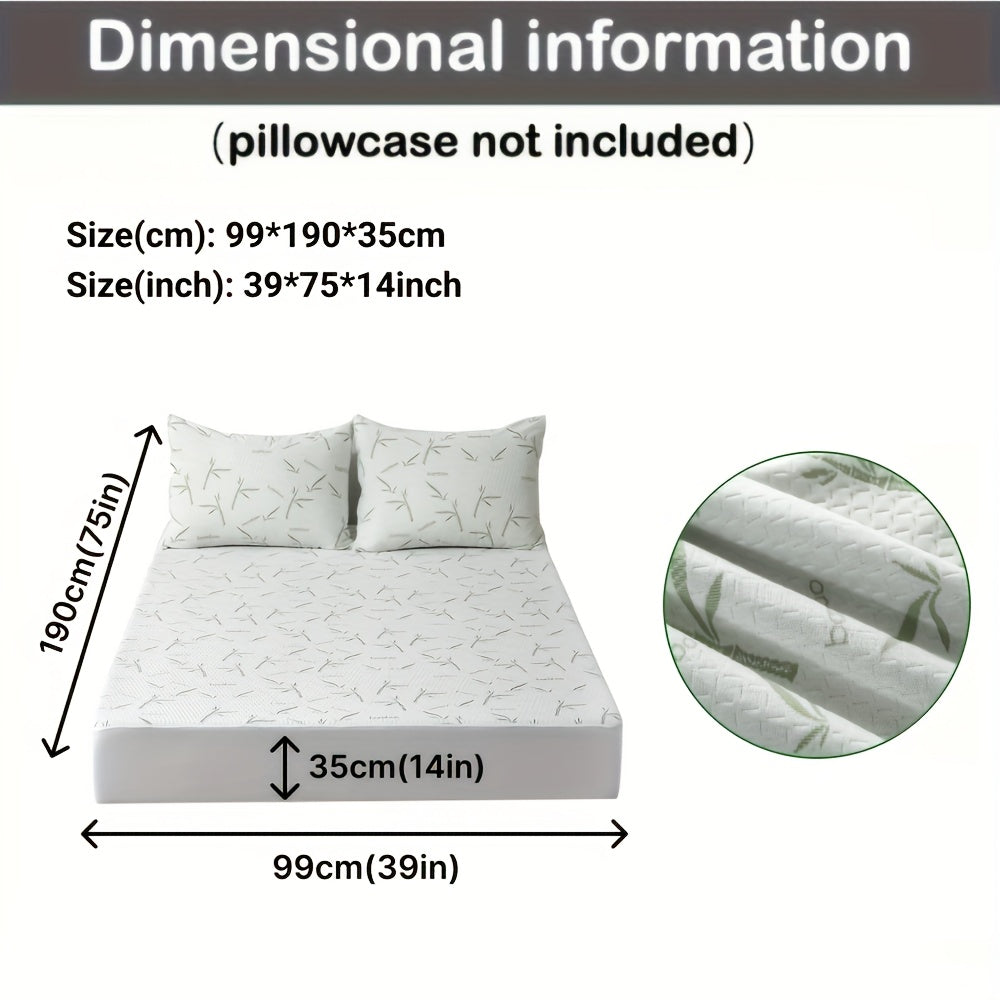 Mattress Protector Bamboo Breathable Cooling Various Mattresses Sleep Comfort Bed Protector Fitted Sheet Ventilated | Sansoti
