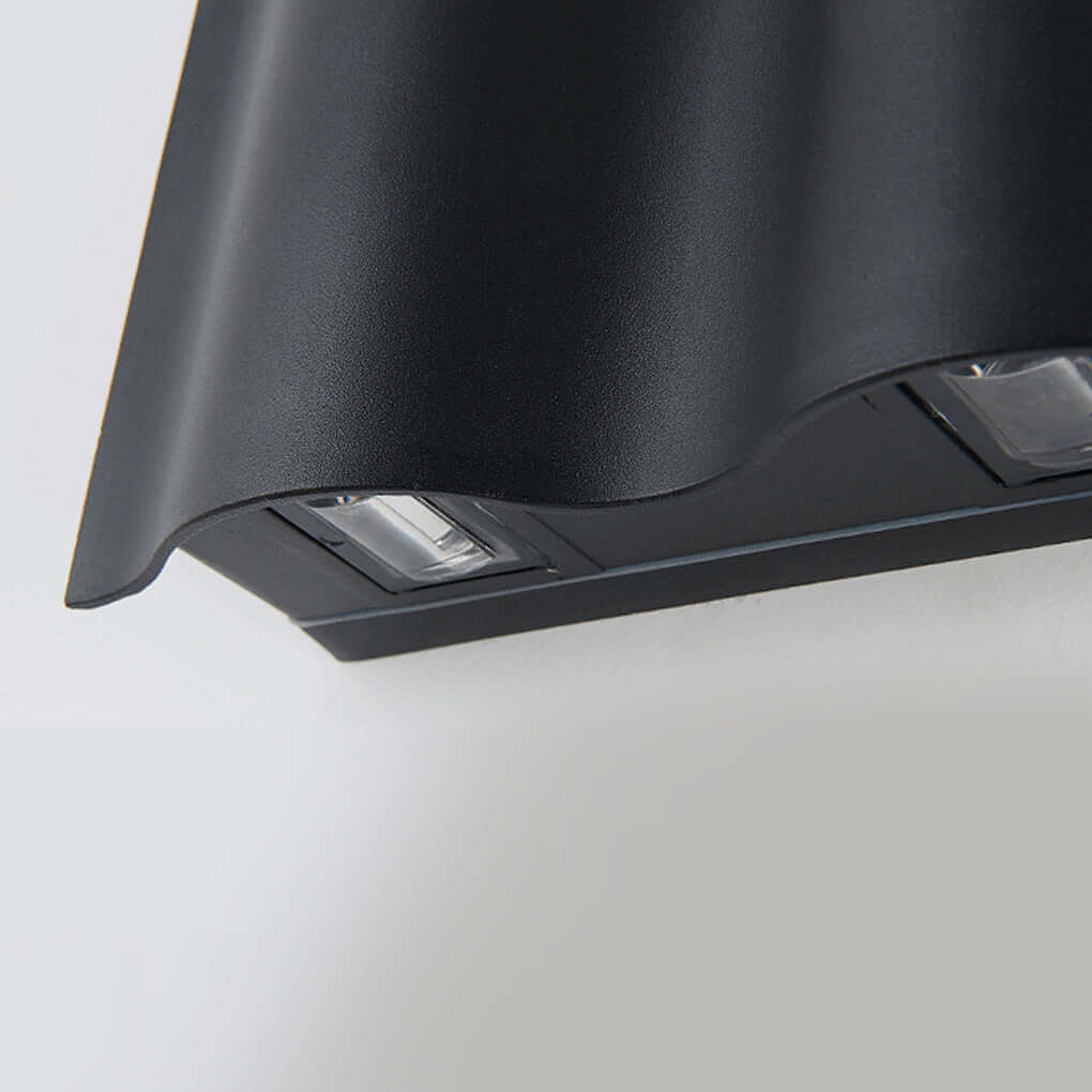 Moderne Golfvormige Up Down Buiten Wandlamp Met LED En IP54 Bescherming | Sansoti