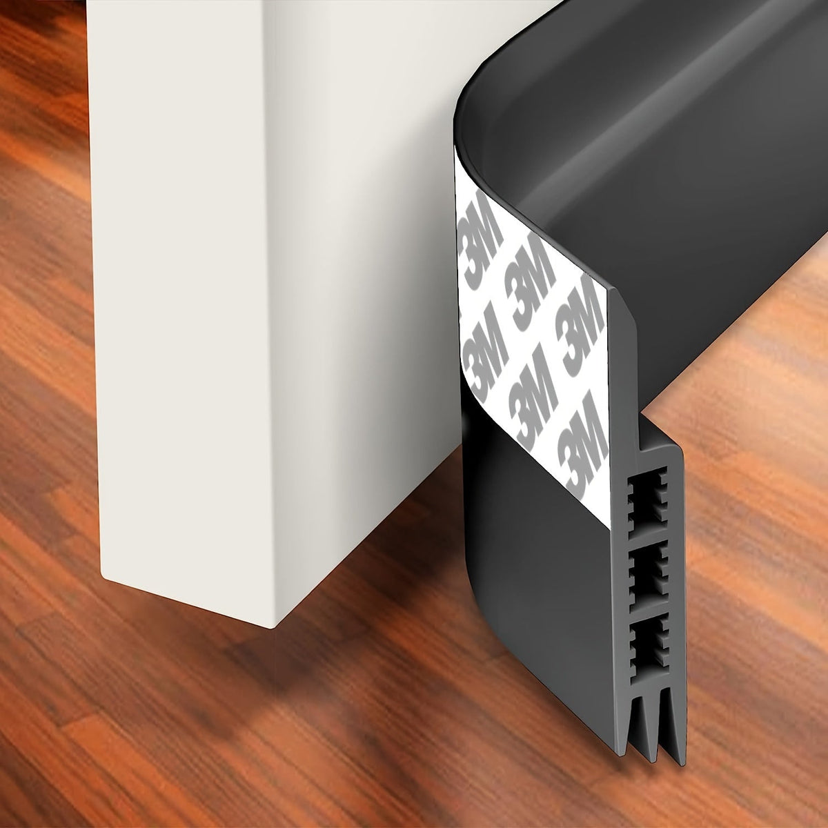 Siliconen Deurafdichting 99cm Zelfklevend Isolatiestrip Geluidswerend Tochtbescherming Energiebesparing Woning | Sansoti