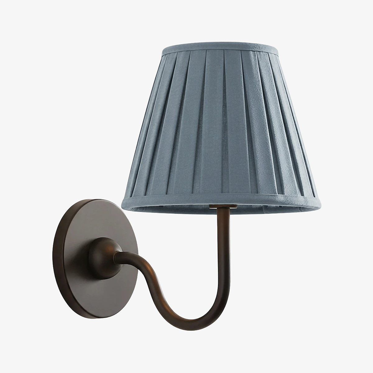 Wall Lamp with Pleated Fabric Shade – Classic Lighting for Bedroom and Living Room | Sansoti