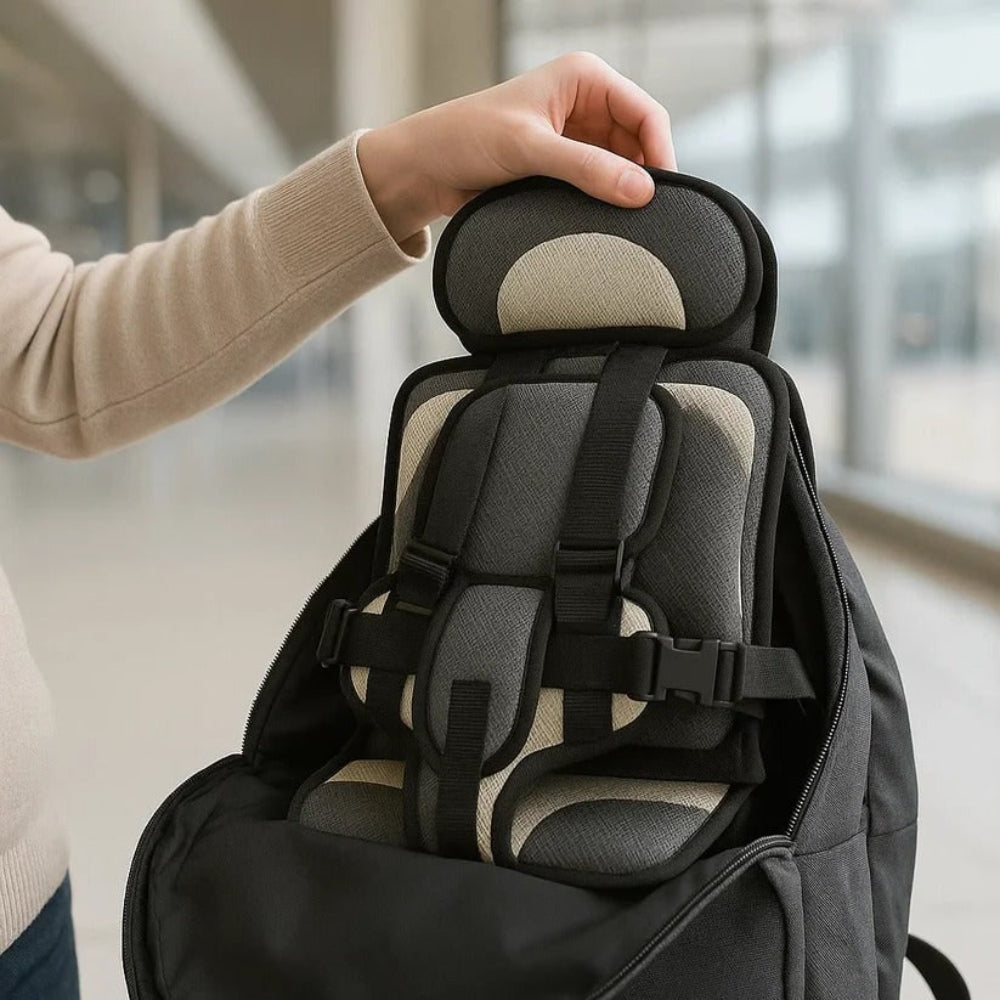 Portable Child Safety Harness with 5-Point Seat Belt, Foldable for Car Seats and Home, Ages 1-14, Safe Travel for Children | Sansoti