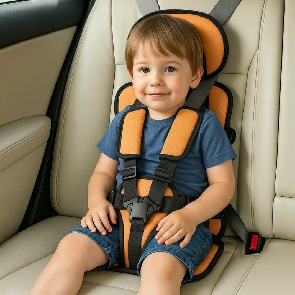 Portable Child Safety Harness with 5-Point Seat Belt, Foldable for Car Seats and Home, Ages 1-14, Safe Travel for Children | Sansoti