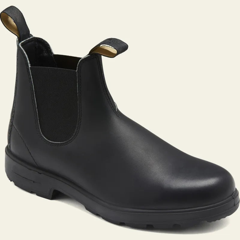 Bottines Chelsea imperméables pour homme, sans lacets, en cuir, bottines de pluie confortables pour un usage quotidien en hiver | Sansoti
