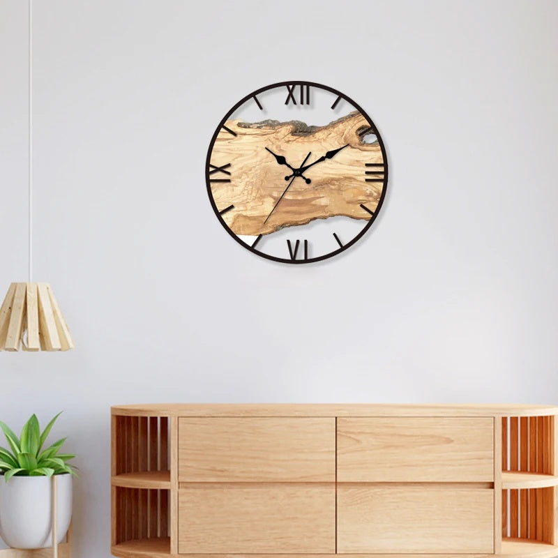 Transparent Acrylic Wall Clock 30x30cm Silent Movement Modern Timeless Room Decoration Transparent Design | Sansoti
