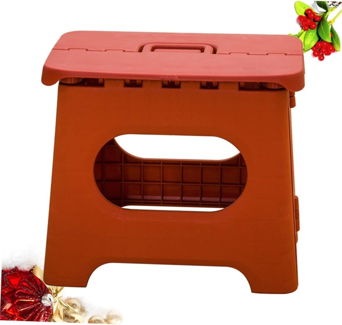 Compact folding steps for the kitchen and bathroom – safe plastic step stool for home use and maintenance tasks | Sansoti
