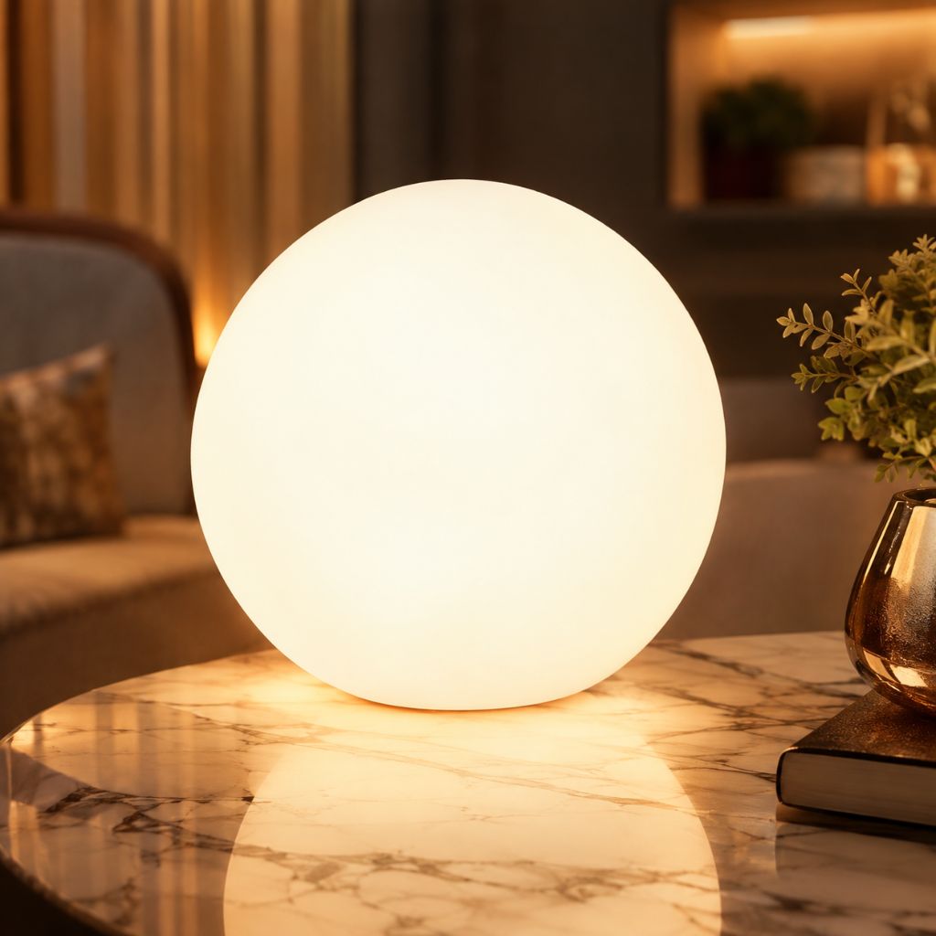 Wireless LED Moon Lamp Table Lamp, 16 Colors, Remote Control, IP65 Water-Resistant Ambient Lighting for Indoor and Outdoor Use | Sansoti