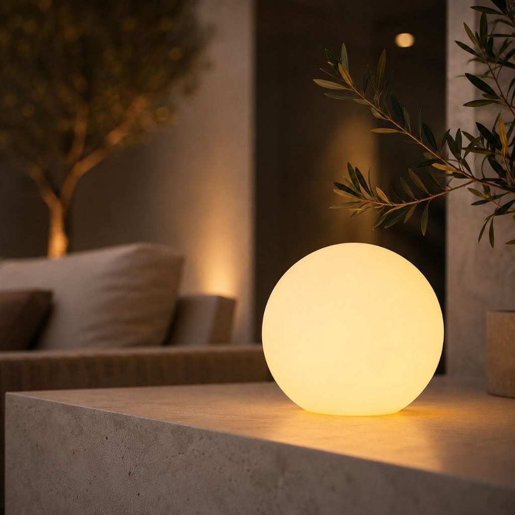 Wireless LED Moon Lamp Table Lamp, 16 Colors, Remote Control, IP65 Water-Resistant Ambient Lighting for Indoor and Outdoor Use | Sansoti