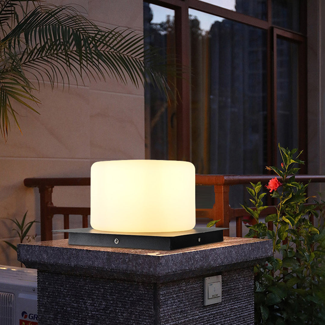 Buitenlamp op Sokkel Roestvrijstaal Bol Kubus Cilinder Tuinverlichting IP65 Waterdicht LED Padverlichting Tuin | Sansoti