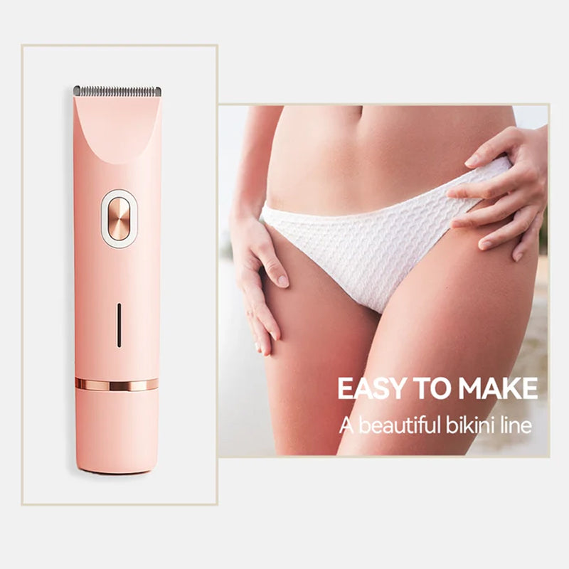 Ceramic Women's Shaver Bikini Face Waterproof USB Rechargeable Sensitive Skin Trimmer Hair Removal System | Sansoti