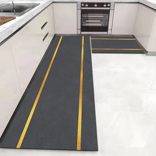 Antislip Badmat met Waterabsorptie Polyester 40x60 50x80 cm Meerdere Kleuren Douche Badkamer Keuken WC | Sansoti