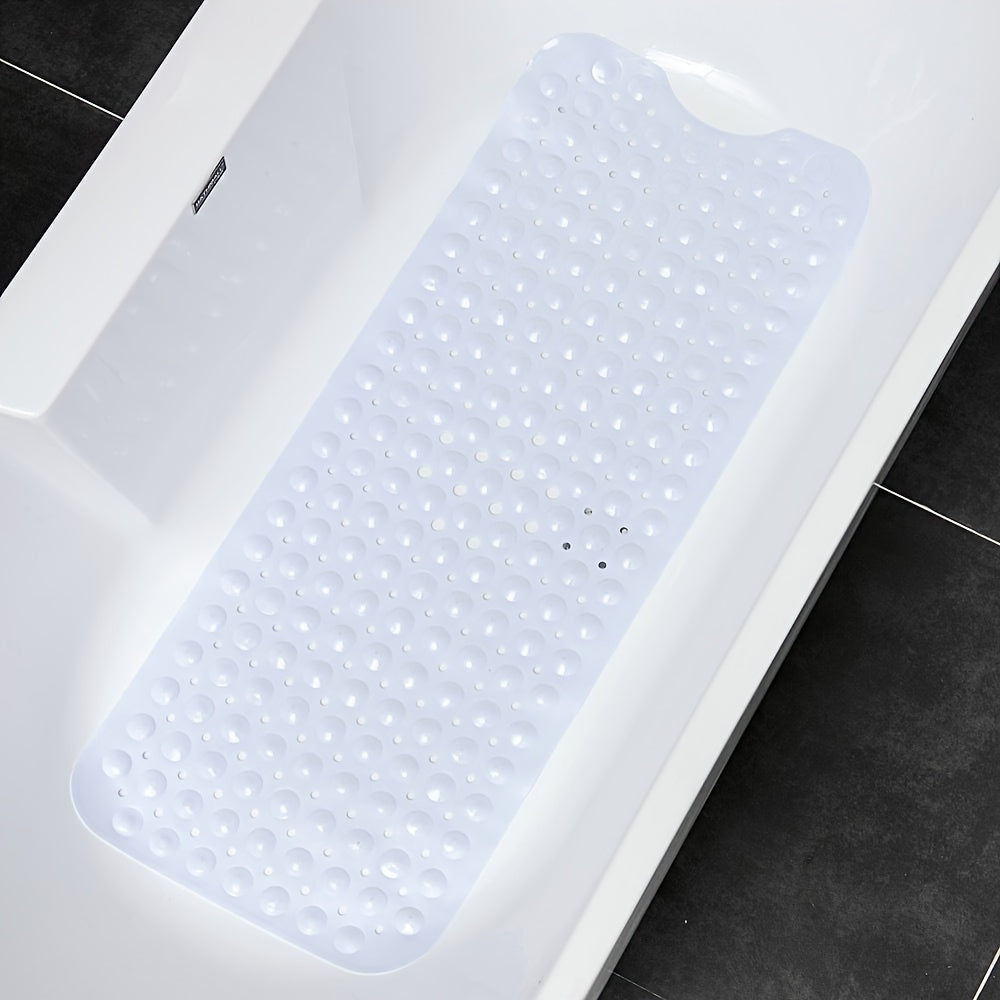 Antislip Badmat 101x40 cm met Zuignappen Douche Bad Veiligheidsmat Waterafvoer Hygiënisch Extra Lang Badkamer | Sansoti
