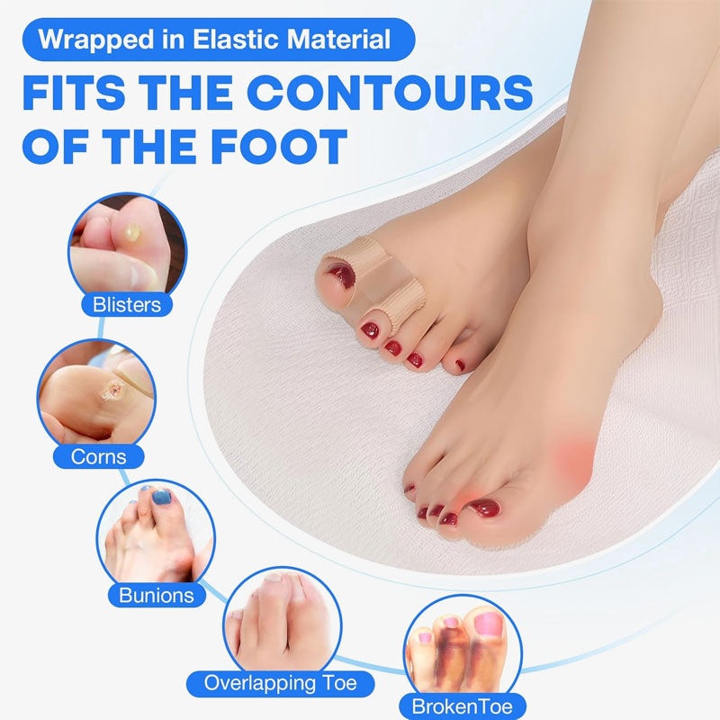 Toe Separator with Ball Protection – Soft Padded Silicone Set for Toe Correction and Comfort | Sansoti