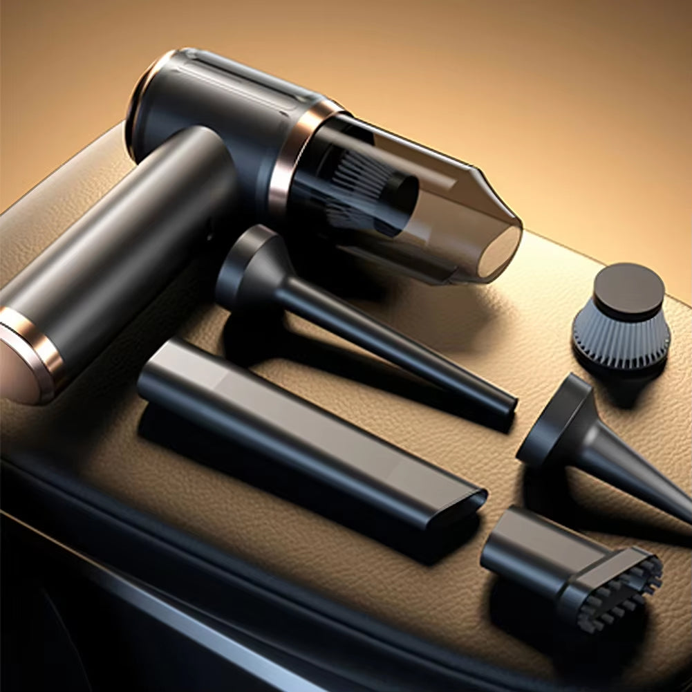 Draadloze Handstofzuiger 45000Pa Auto Binnen Accu Stofzuiger 5-in-1 Multifunctioneel Compact Oplaadbaar | Sansoti