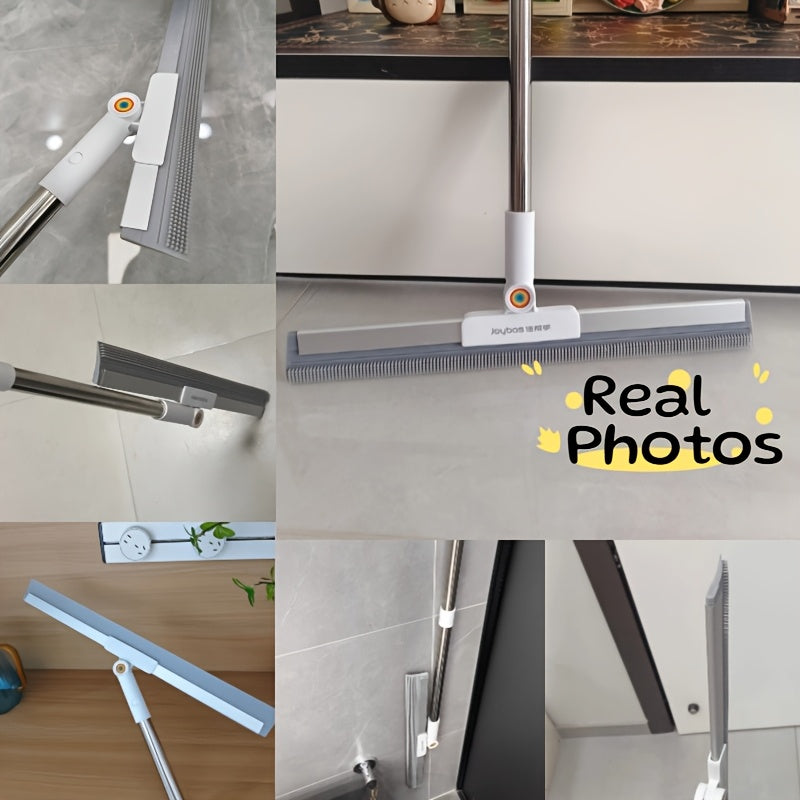 Vloerwisser met Rubberen Lip en TPE Borstels 30cm 50cm Multifunctioneel Schoonmaken voor Harde Vloeren | Sansoti