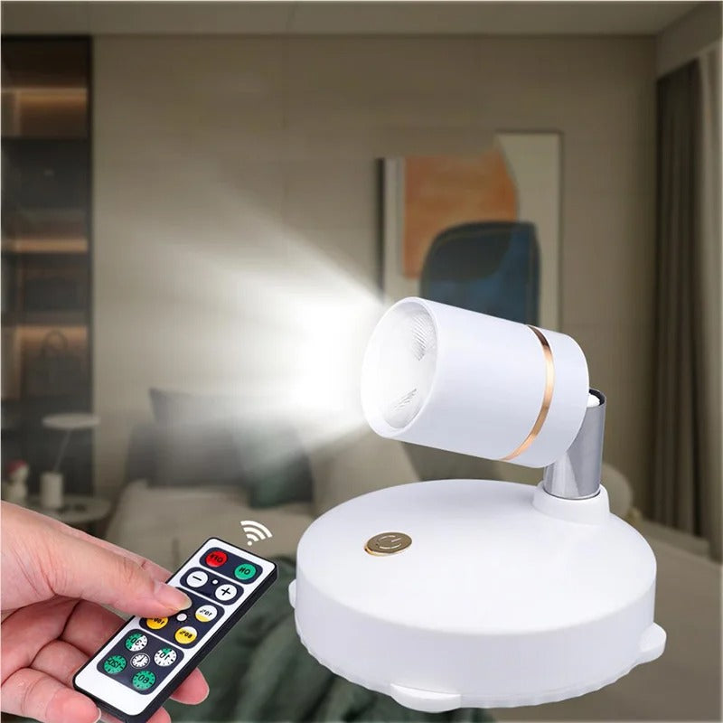 Wireless LED Spot with Remote Control and Dim Function | Sansoti