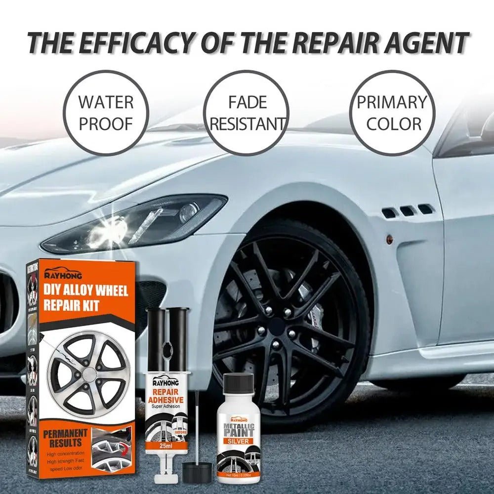 Alloy Wheel Repair Kit for Scratches and Damage DIY Car Rim Maintenance Accessories | Sansoti