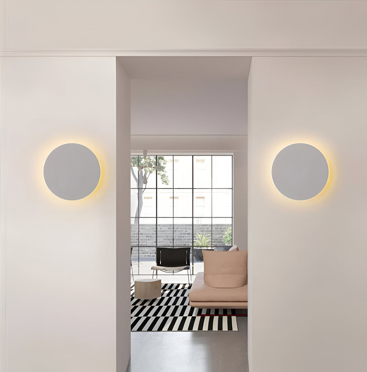 Wall Lamp Round Aluminum LED Nordic Minimalist 10W Ø13 Ø30 Hall Bedroom | Sansoti
