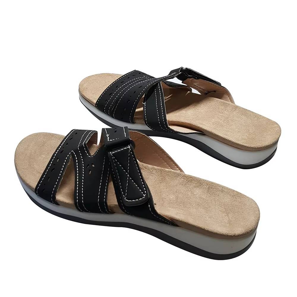 Orthopedische Teenslippers Dames met Drievoudige Voetboogondersteuning Verstelbaar Antislip Comfortabel | Sansoti