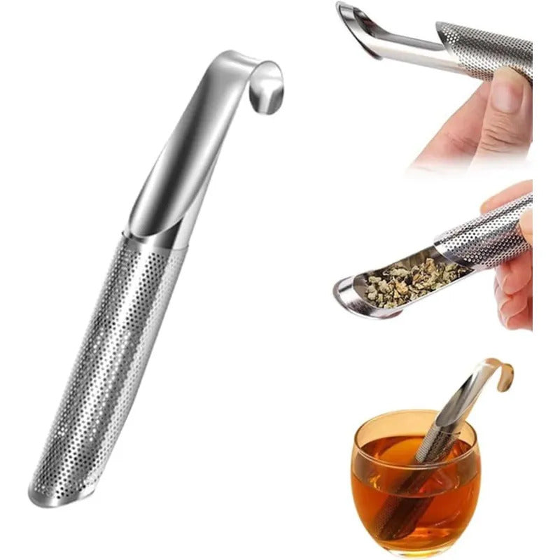 Teesieb Set aus 2 Stück Edelstahl Feinmaschiger Infuser für losen Tee | Sansoti