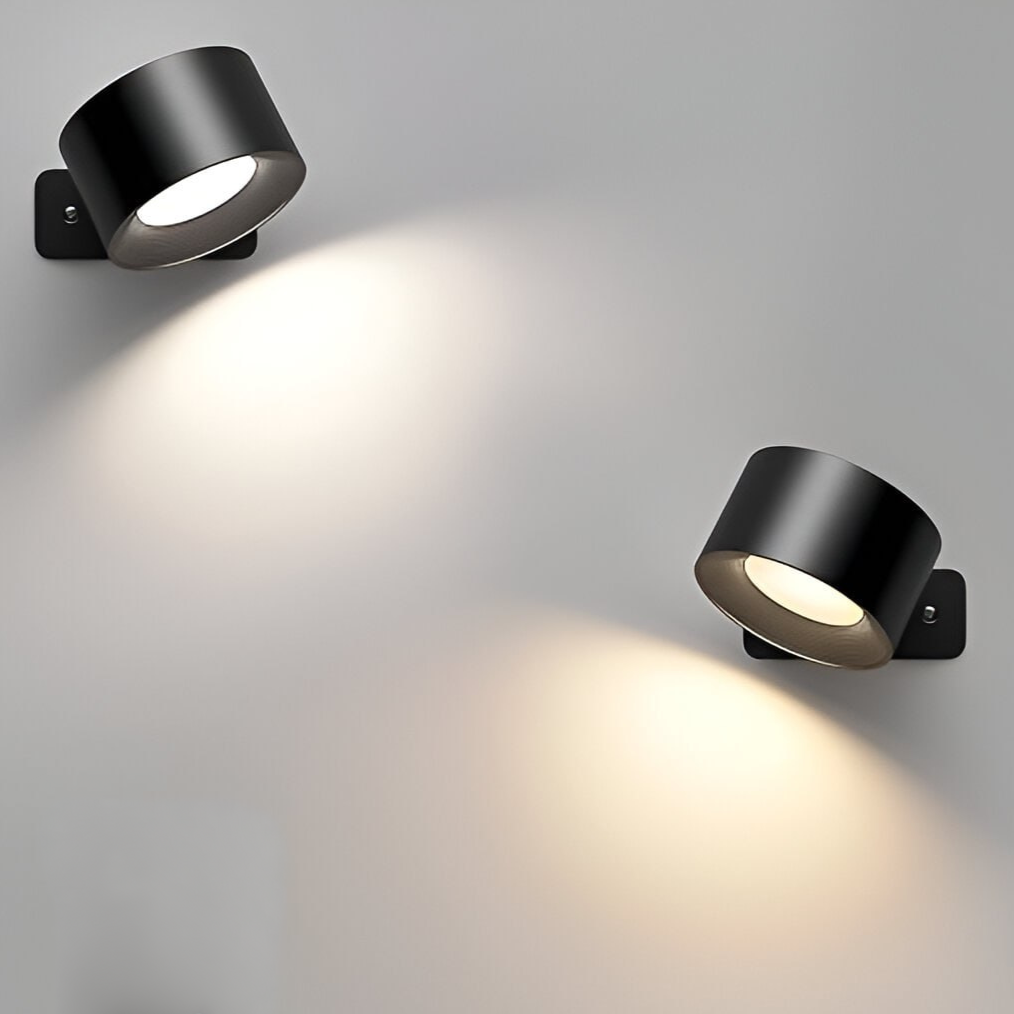 Wall Lamp Wireless Magnetic 360° Rotatable Rechargeable LED Stick On | Sansoti