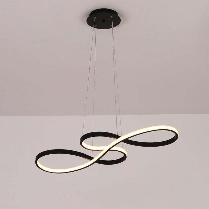 Muzieknoot Hanglamp Zwart Goud Design LED Verstelbaar Eetkamer Woonkamer Modern Armatuur Sfeerlicht Interieur | Sansoti