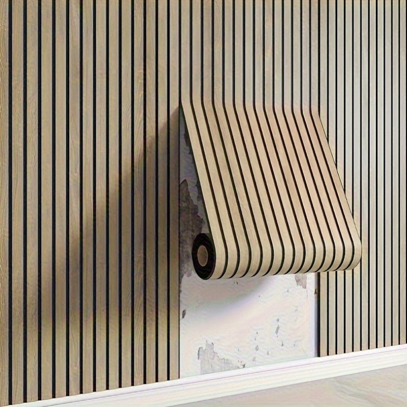 Paneles de pared 3D autoadhesivos con textura de madera para transformar rápidamente las paredes del salón y el dormitorio | Sansoti