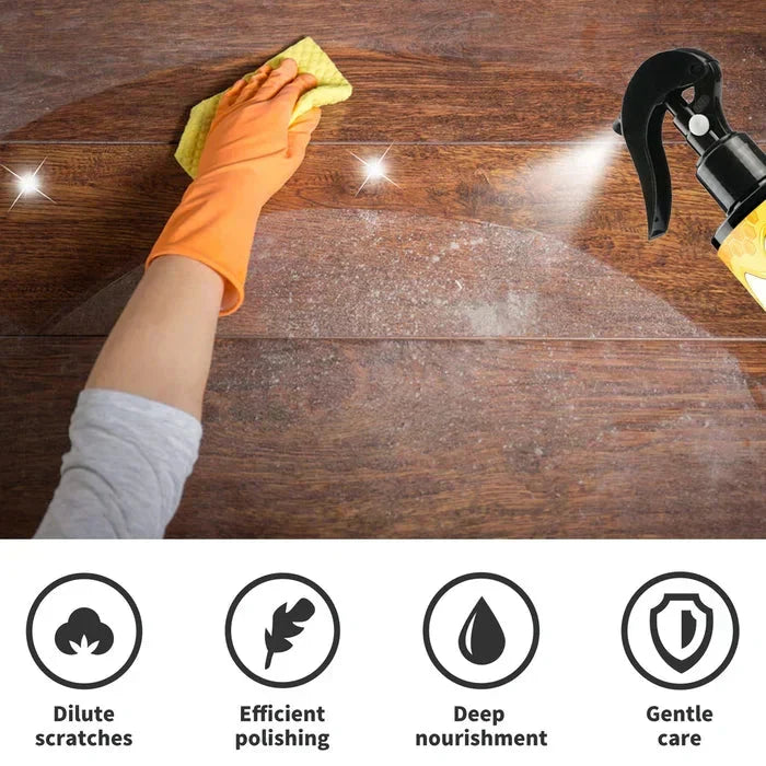 Natural Beeswax Furniture Spray 120ml Wood Clean Protect Polish Residue-Free Safe Pet-Friendly | Sansoti