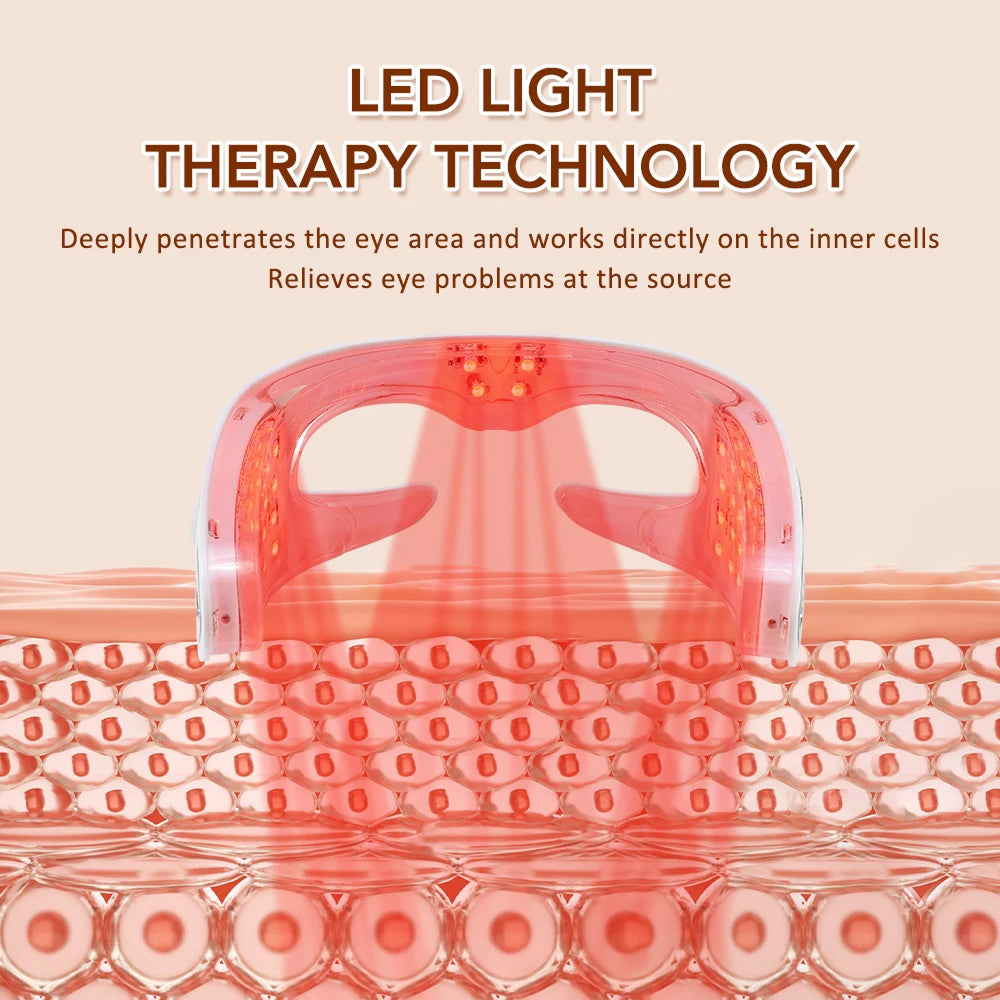 Augenpflegemaske mit LED-Therapie und Vibrationsmassage gegen Müdigkeit, zur Stressreduzierung und Entspannung | Sansoti