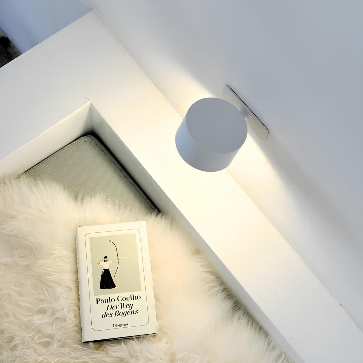 Wall Lamp Wireless Magnetic 360° Rotatable Rechargeable LED Stick On | Sansoti