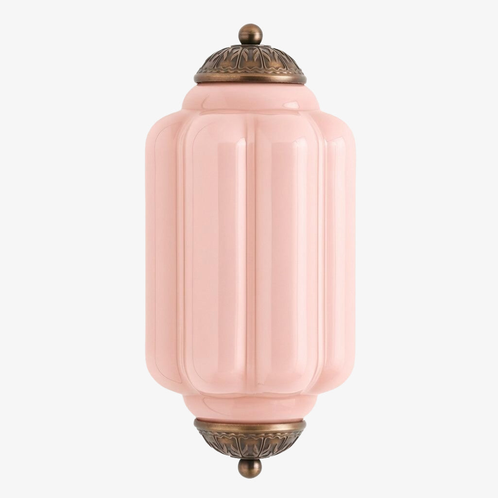 Applique murale Eloise Vintage en verre opalin festonné - Éclairage d'accent moderne pour salle de bain et chambre