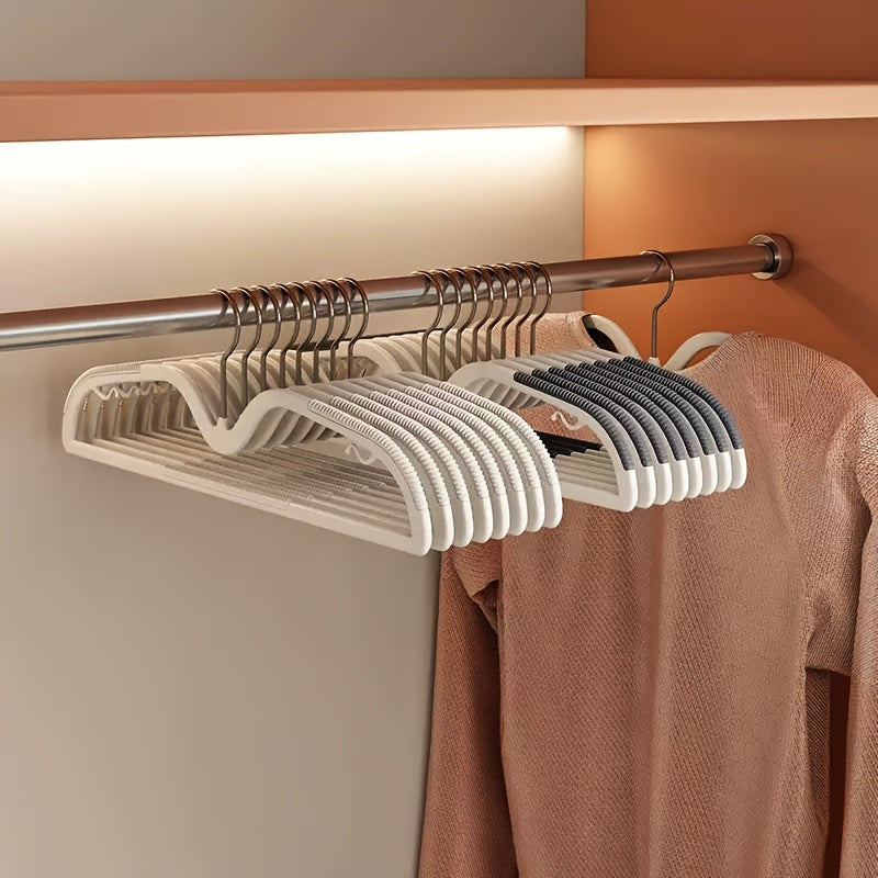 Space-Saving Clothes Hangers Non-Slip Rotatable Hook Compact Wardrobe Organization Short Neck Hangers Set Slim Thorns for Shirts Dresses Blouses Shirts | Sansoti