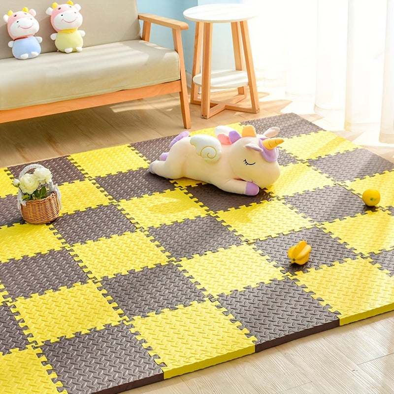 Bunte Puzzlematten für Kinder 30x30cm - Set mit 10 EVA-Schaumstofffliesen | Sansoti